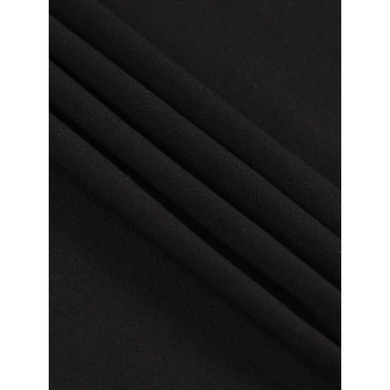 Европейский размер Темная звезда Простота | Очень универсальная для фитнес-тренировок, Футболка с круглым вырезом и принтом, Мужская одежда | Свободный крой, Обычный рукав