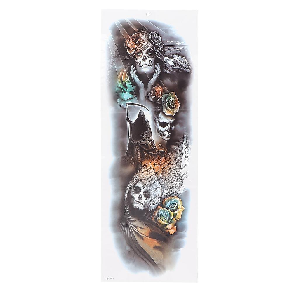 Водонепроницаемые временные татуировки, наклейки тату на всю руку, долговечные поддельные татуировки, 5 шт./набор