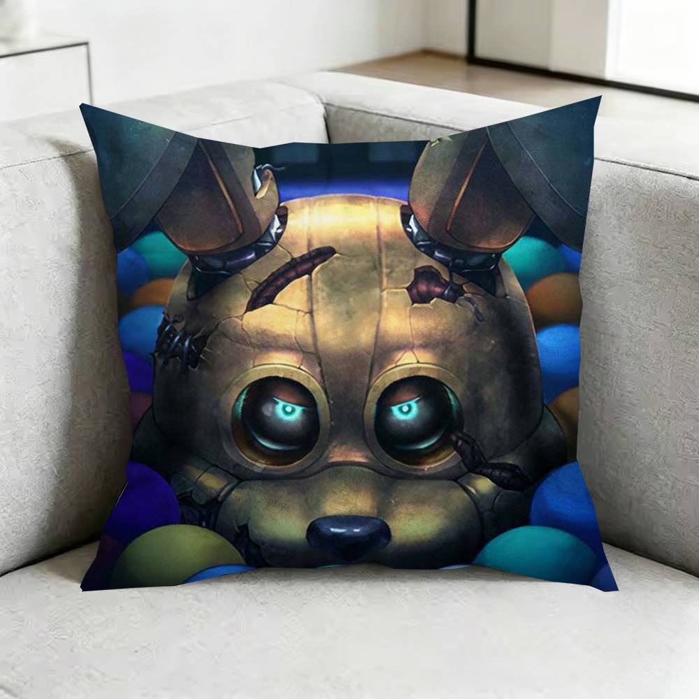Five Nights AtFreddys FnafF Pillow Case Square DoubleSided Sofa Cushion Cover Bedroom Bedside Pillow Gift