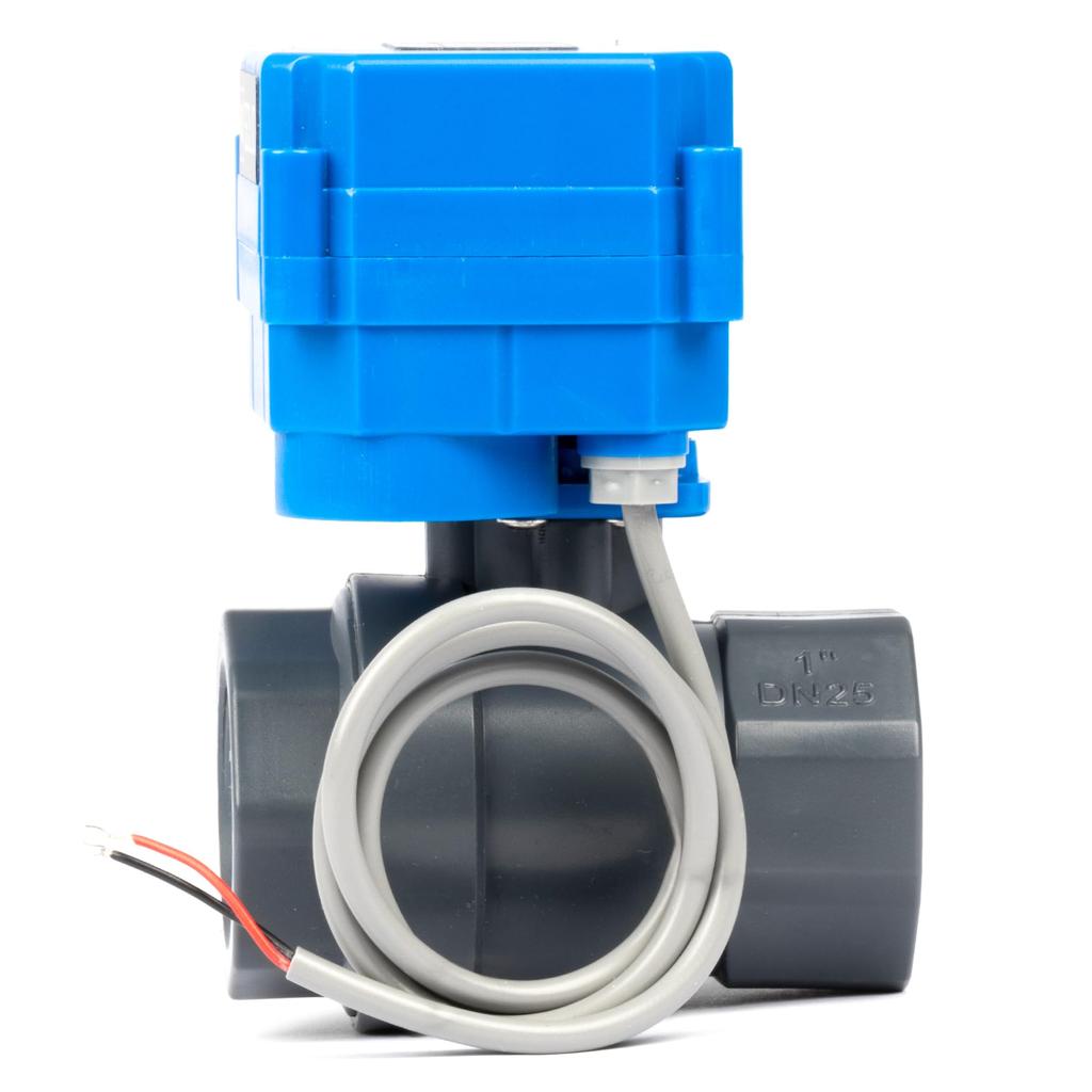 U.S. Solid Electric Ball Valve 9-36V AC/DC Electric Ball Valve, 2-Wire Automatic Return, Two