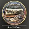 Памятная монета к 250-летию Дня независимости США Сувенир Американский орел Свобода Военный монета-жетон Коллекционная