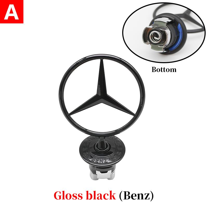 CRI11 шт. 44 мм 3D Металл Синий Хром Звезда Капот Значок Логотип для Mercedes Benz AMG W202 W203 W204 W208 W210 W220 W221