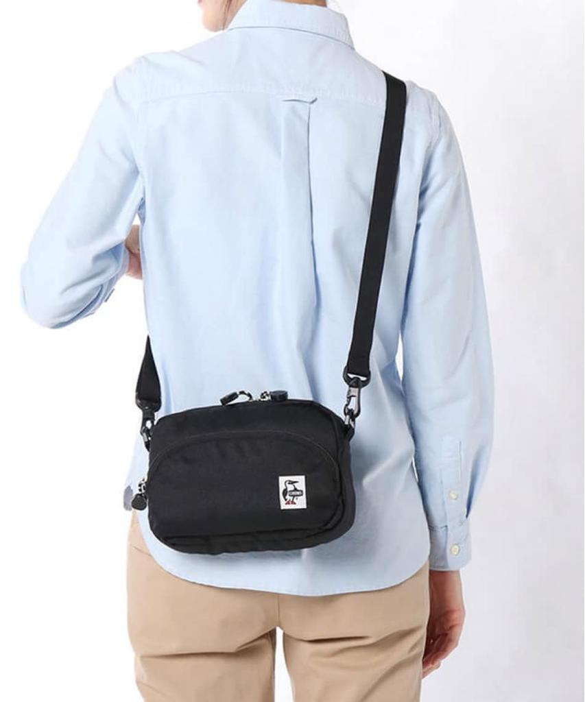 Сумка Recycle Shoulder Pouch Black [Chums] Мужская