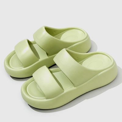 Crestar женские летние модные тапочки 2025 года новые толстые подошвы нескользящие пляжные сандалии удобные мягкие облачные тапочки домашние тапочки