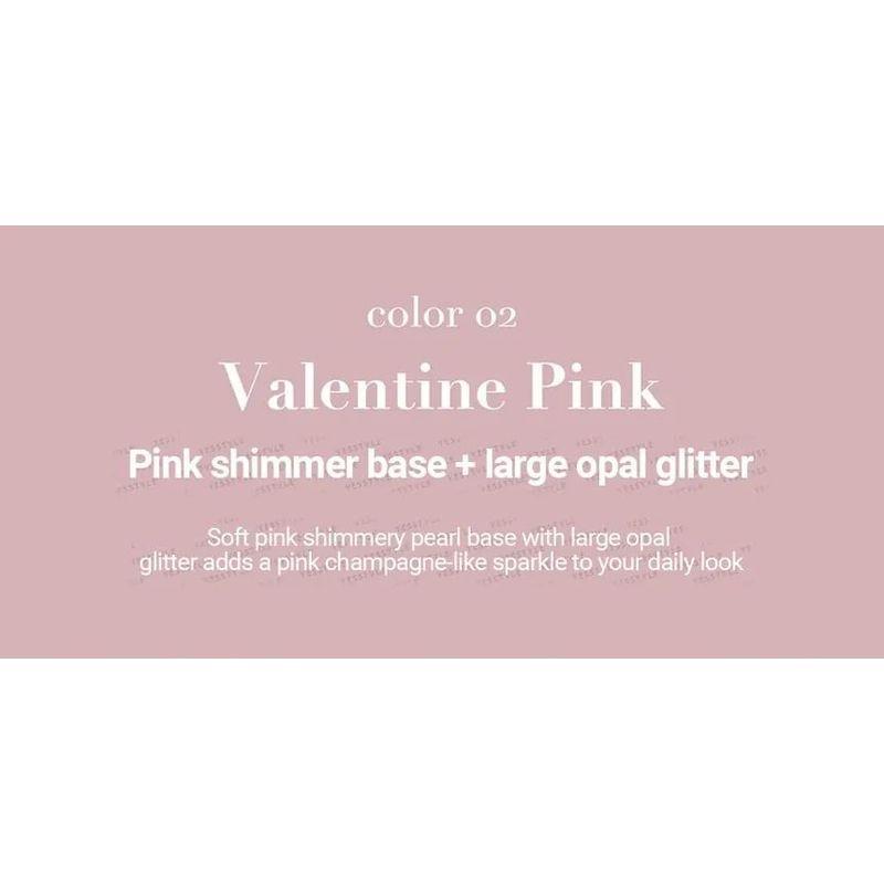 Peach C - Champagne Eye Glitter #03 Rose Coral Bundle Set