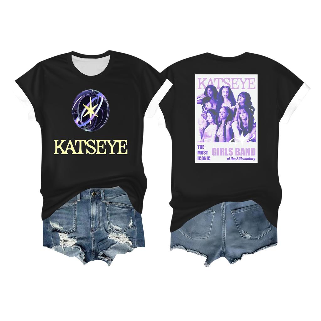 Женская повседневная футболка с принтом, пуловер с круглым вырезом, топ с коротким рукавом