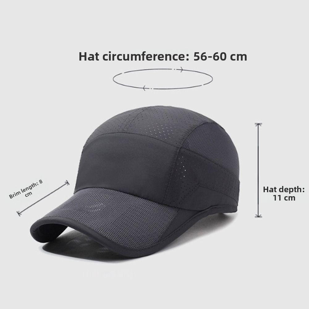 Lightweight Sports Hat Quick Drying Visor Cap New Design Baseball Cap