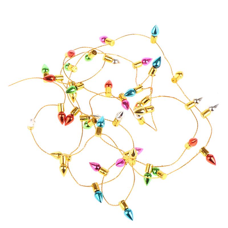 1:12 1 гирлянда искусственных огней Рождество Хорошее украшение кукольный домик Миниатюрная мини-мебель Аксессуары гирлянды