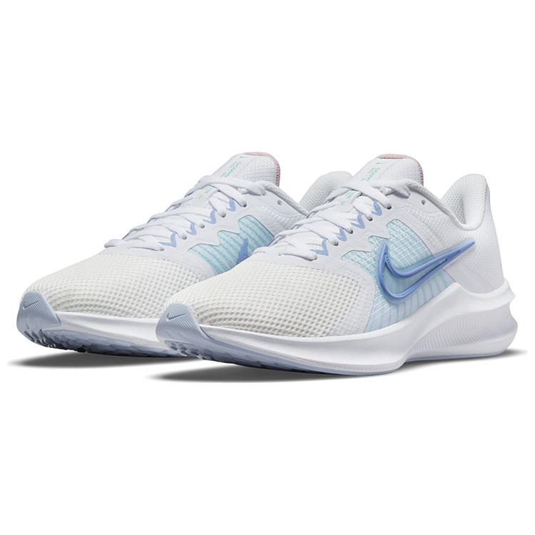 Nike Downshifter 11 Low Top White/Blue Women's CW3413-103