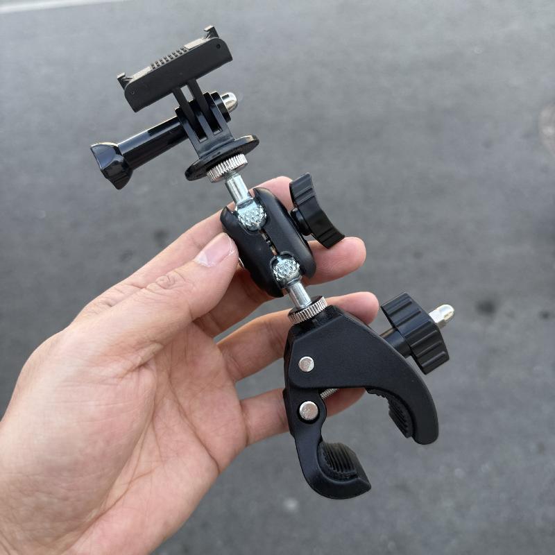 Universal 360 Degree Rotating 1/4 Camera Dv Bike Bicycle Handlebar Clamp Bracket Tripod Mount Screw Clip For Sport Camera