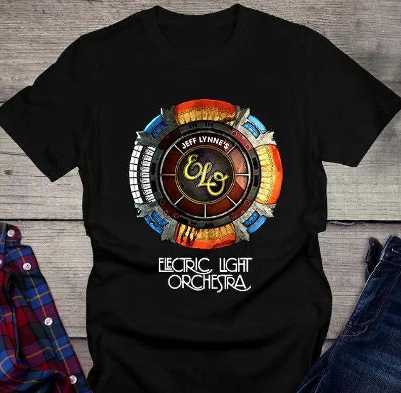 Electric Light Orchestra T-shirt ELO Shirt Band Logo Black All Size AM07