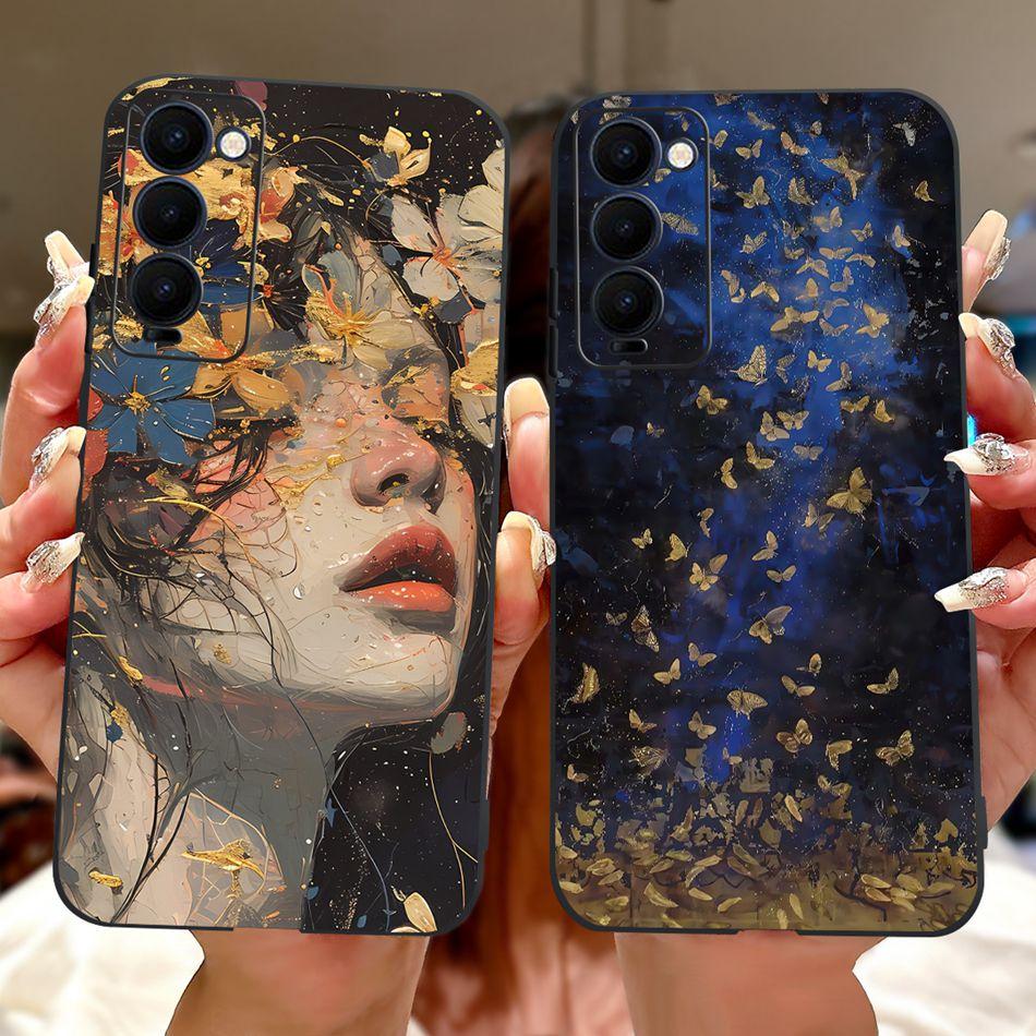 Для Tecno Camon 18 18P 18T Чехол для телефона с рисунком «Крутой Дракон Тигр» Для Tecno Camon18 P 18 18T Мягкие силиконовые TPU чехлы