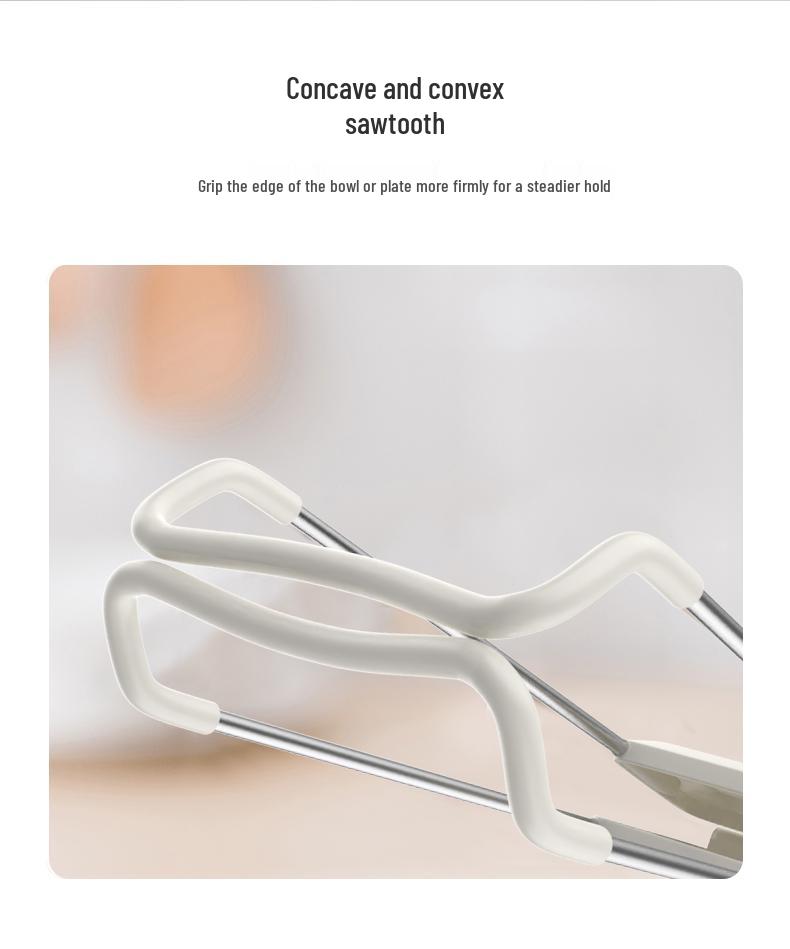 Silicone Non-Slip Bowl Lifter and Plate Clip for Microwave and Steamer Safety