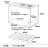 Yamazaki Folding Stackable Shelf L [2-Pack] Tower White