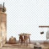Hearts Wallpaper White and Azure 50x1000