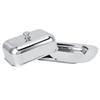 Stainless Steel Cheese Box Container With Cover Handle Metal Cheese Tray  Daily Dessert Serving