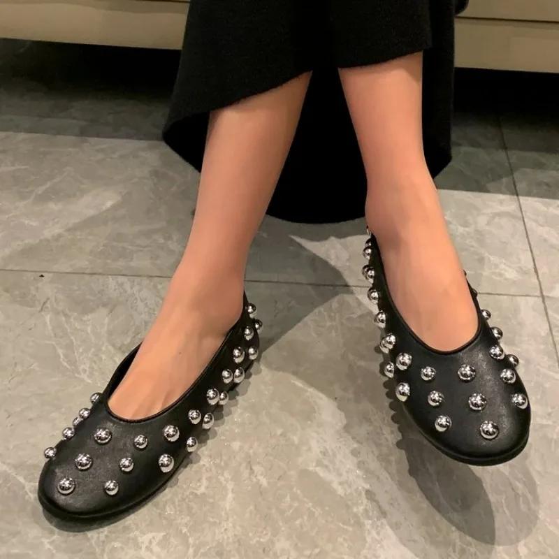 Женские туфли на плоской подошве, мокасины, кожаные туфли на плоской подошве, повседневные туфли, весенняя мода, сандалии, тренд, ходьба, удобный бренд