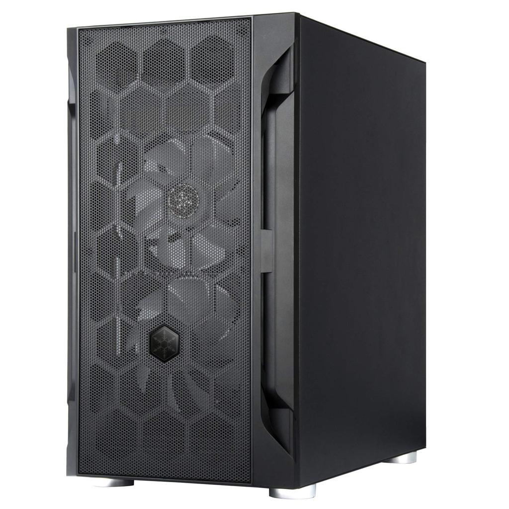 Корпус Mid Tower из закаленного стекла серии FARA Silver Stone с тремя вентиляторами ARGB + Micro-ATX SST-FAH1MB-PRO