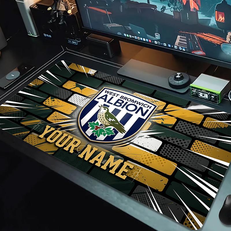 West Bromwich Albion Print Cushion Non-slip Laptop Tablet Big Mousepad XXL Mat Mini PC Playmat With Lock edge