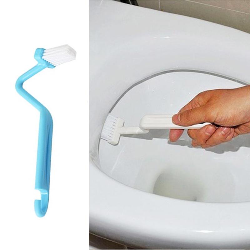 1 Pcs Toliet Brush Cleaning Kitchen Side Corners Curved Clean Window Households Brushed Cleaner Brushes AVE