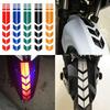 NEW Motorcycle Reflective Stickers Car Motorbike Scooter Arrow Stripes Fender Decals Waterproof Warning Decoration