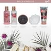 Coffret de bain cage au parfum délicat de pivoine - 5pcs
