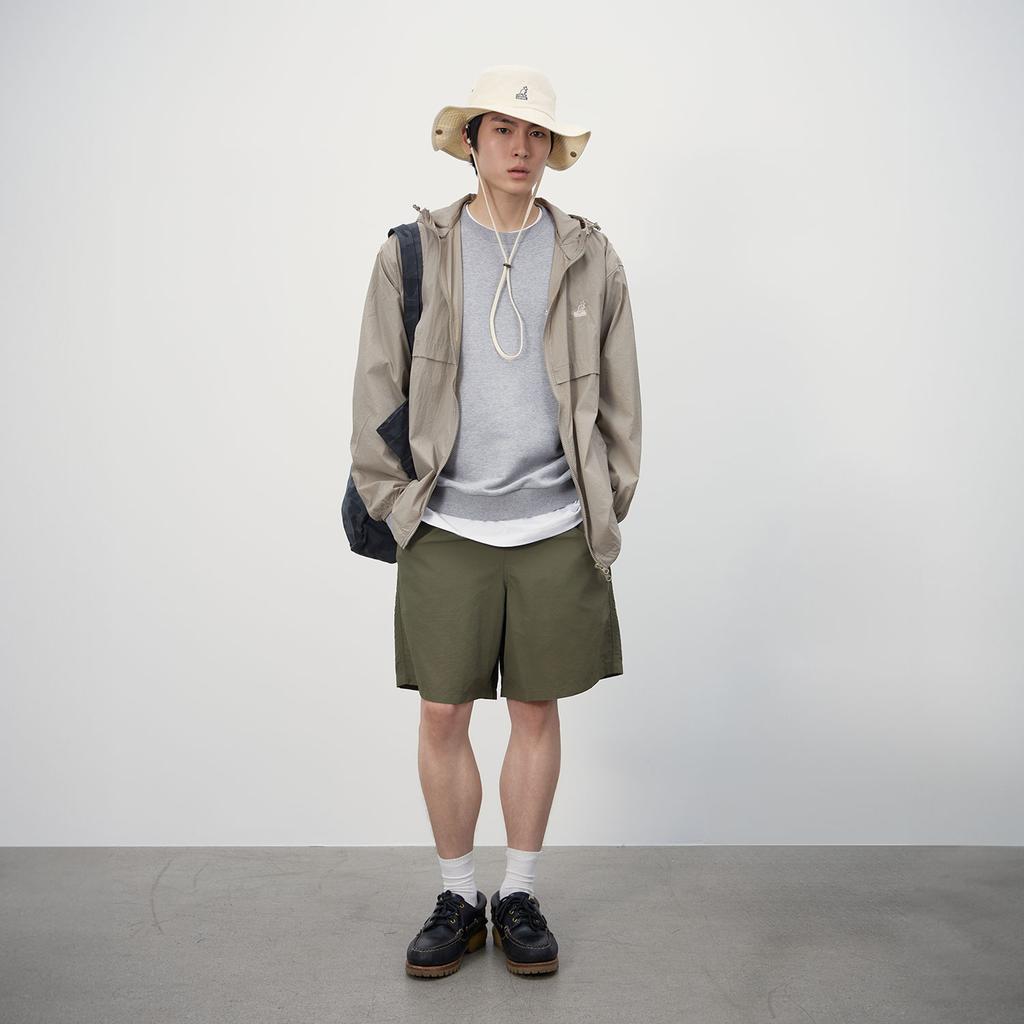 Нейлоновая ветровка Kangol 8560 Бежевая