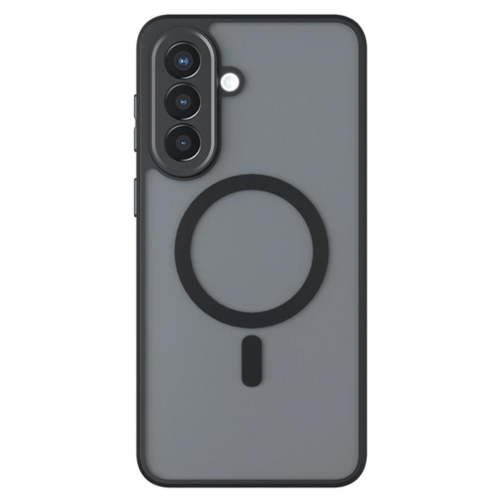 Smoke case for Samsung Galaxy A27 5G, Matte Case, for MagSafe, black frame