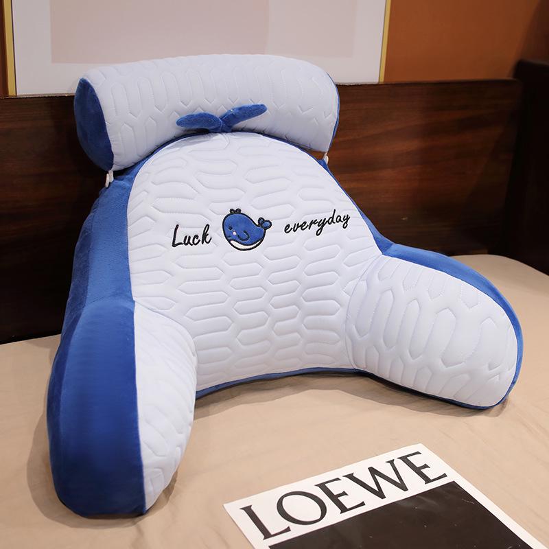 Ice Bean Headboard Cushion: Soft Backrest Pillow and Sofa Lumbar Support for Girls' Dormitory