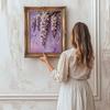 DIY Картина жемчугом «Лаванда» для декора стены дома Картины жемчужными камнями Искусство и ремесла для взрослых/новичков Идея подарка Декор для дома Без рамки