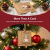 6Pcs Kraft Paper Christmas Tree Hanging Pendant Xmas Tree Ornament  for Holiday Party Scene