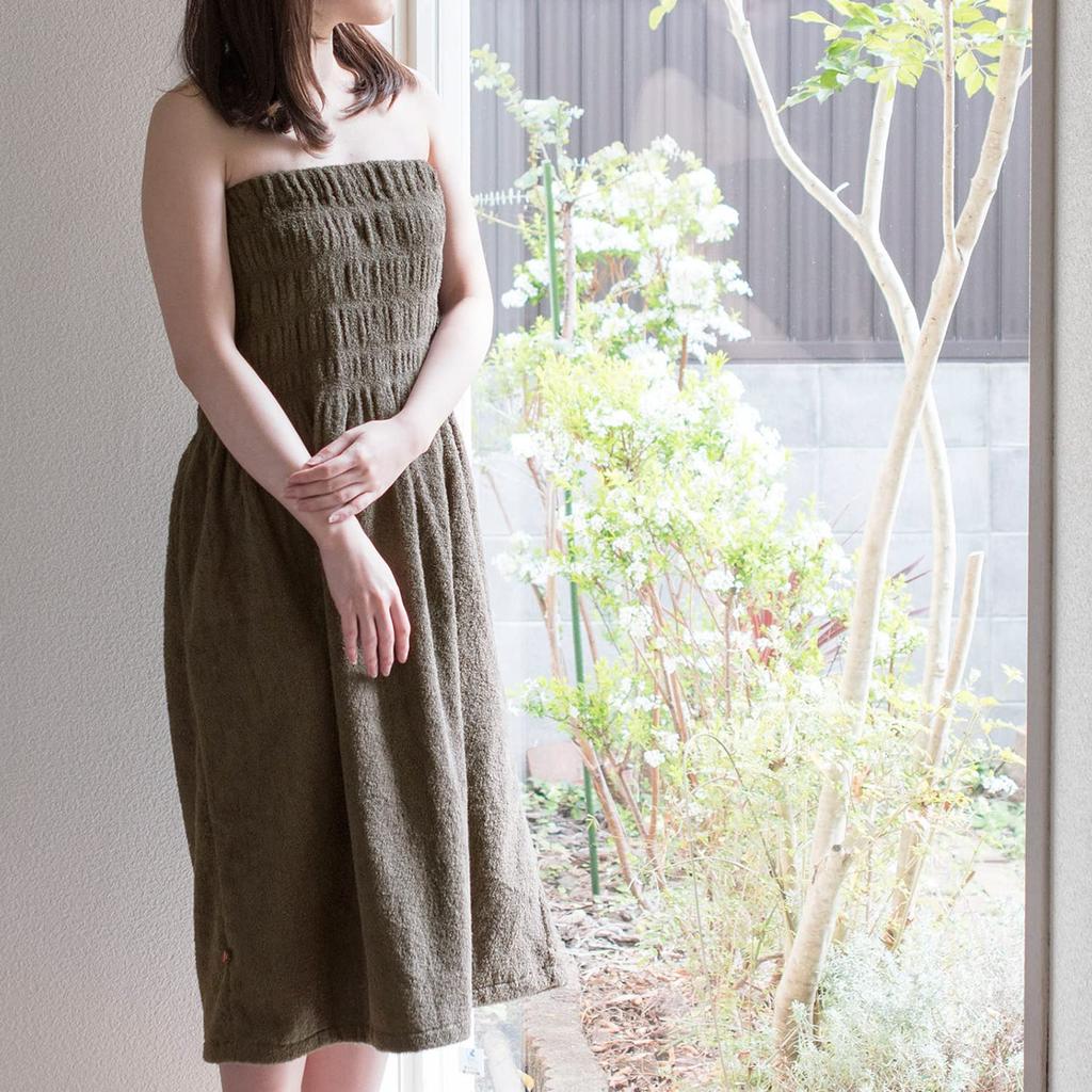 Полотенце-обертка Bloom Imabari Jupe для взрослых 90 x 130 Полотенце для бассейна Полотенце-обертка Полотенце для пеленания Красота Халат Купальная одежда Впитывающее Быстросохнущее Сделано в