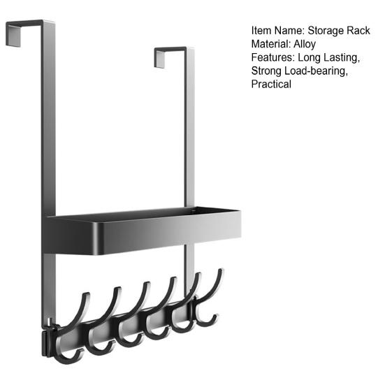 Дверная полка, двухслойная конструкция, прочная несущая способность, простая установка, многоцелевой крючок для вешалки