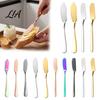 Stainless Steel Spatula for Butter Jam Spreader Cutter, Multi-purpose Kitchen Tool with Curved Accessory Afternoon Tea Blade, Easy Cleaning