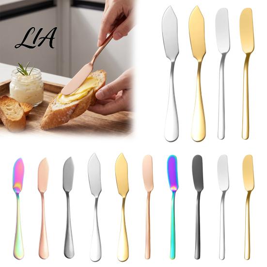 Stainless Steel Spatula for Butter Jam Spreader Cutter, Multi-purpose Kitchen Tool with Curved Accessory Afternoon Tea Blade, Easy Cleaning