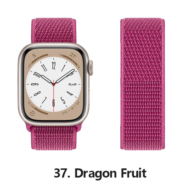 Нейлоновый ремешок для Apple Watch 10 Ремешки 46мм 44мм 40мм 45мм 41мм 49мм 42мм 38мм Браслет Correa iwatch Серия 8 se 7 6 3 9 11 40 мм