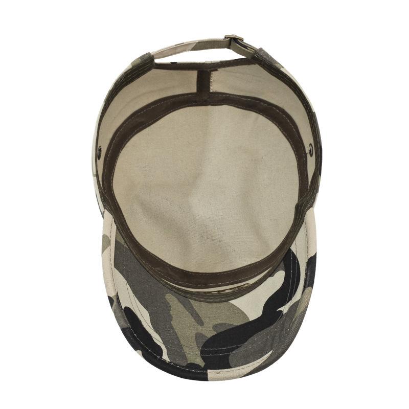 Flat Top Cap Spring And Autumn Men'S Camouflage Outdoor Sun Hat Embroidery Casual Sun Protection Cap Sports Mountaineering Hat