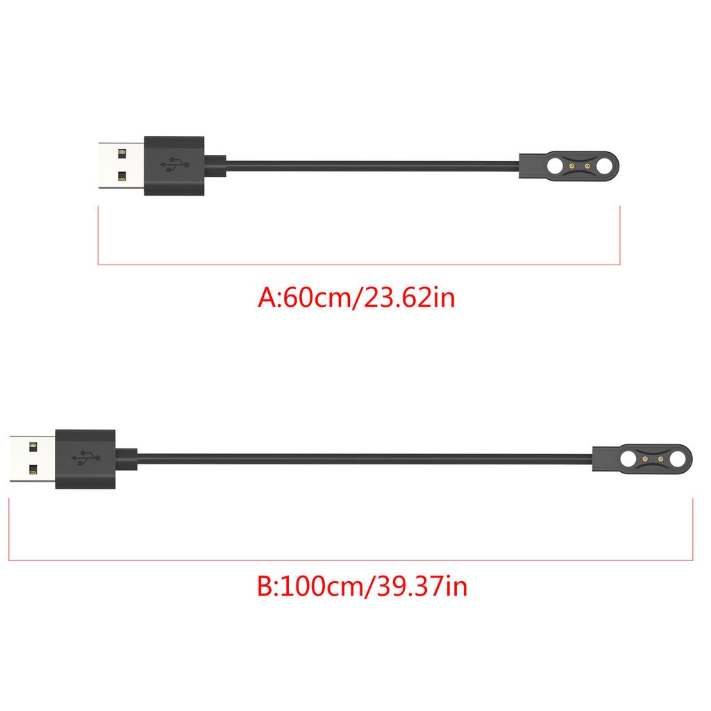 Запасные зарядные кабели для часов COLMI V68, USB-шнур для зарядки, умные часы, кабель питания 24 дюйма/39 дюймов