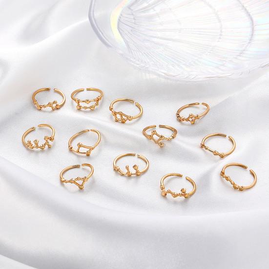 Студенческое кольцо Покрытие гальваникой Регулируемое открытие Звезда Символ Кольцо для пары Совпадающее кольцо Сплав Ювелирное изделие Подарок