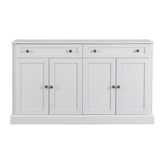 Large Sideboard with 4 Doors And 2 Drawers, Modern Buffet Cabinet for Dining Room and Living Room, 150 X 40 X 86cm