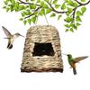 Straw 6 Style Birds House Weaved Natural Grass Parrot Breeding Hut Wooden Outdoor Decorative Hummingbird Cage Shelter