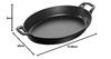 staub Dish 40508-283 Oval Stackable Dish Black 14.