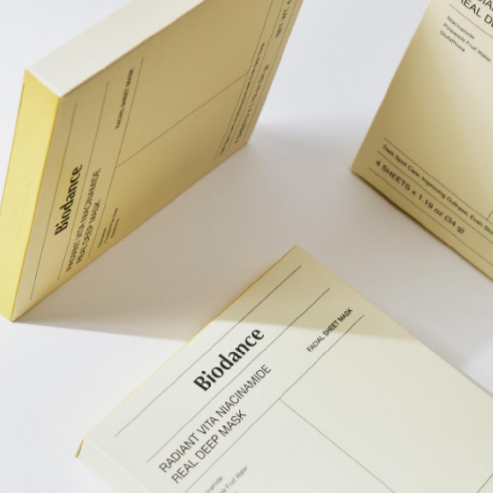 [НОВИНКА][Biodance] Маска Radiant Vita Niacinamide Real Deep Mask 34 г / Тканевая маска для лица