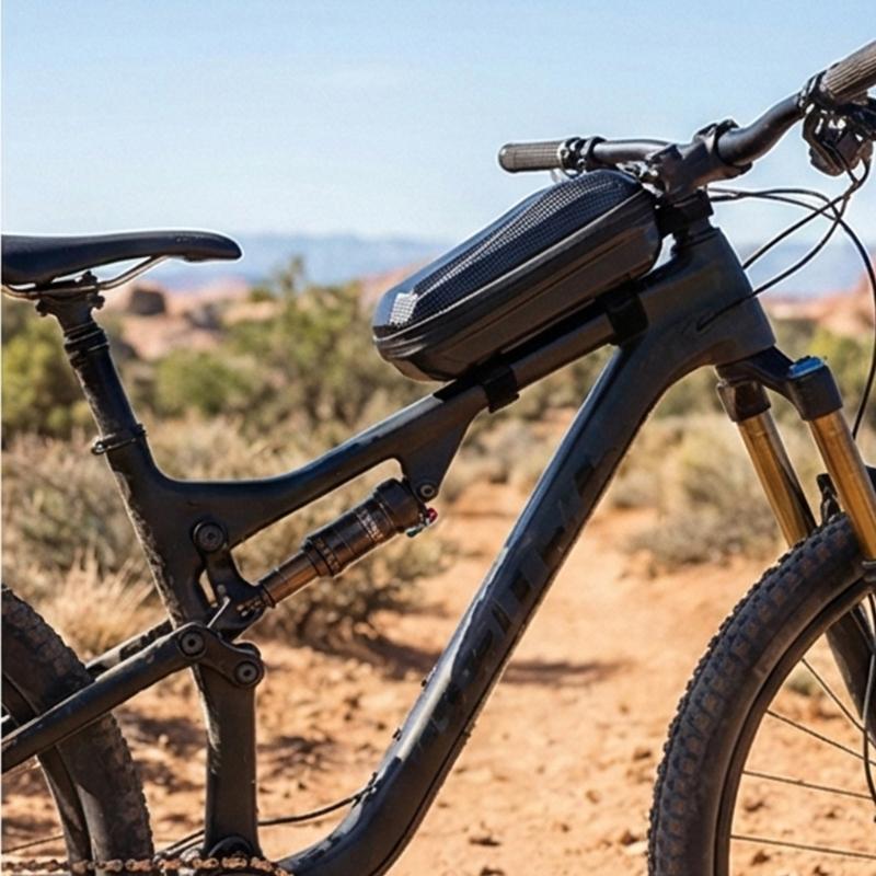 Weatherproofed Bike Frame Storage Bag Oversized Bike Top Tube Storage Bag for Various Weather Cycling