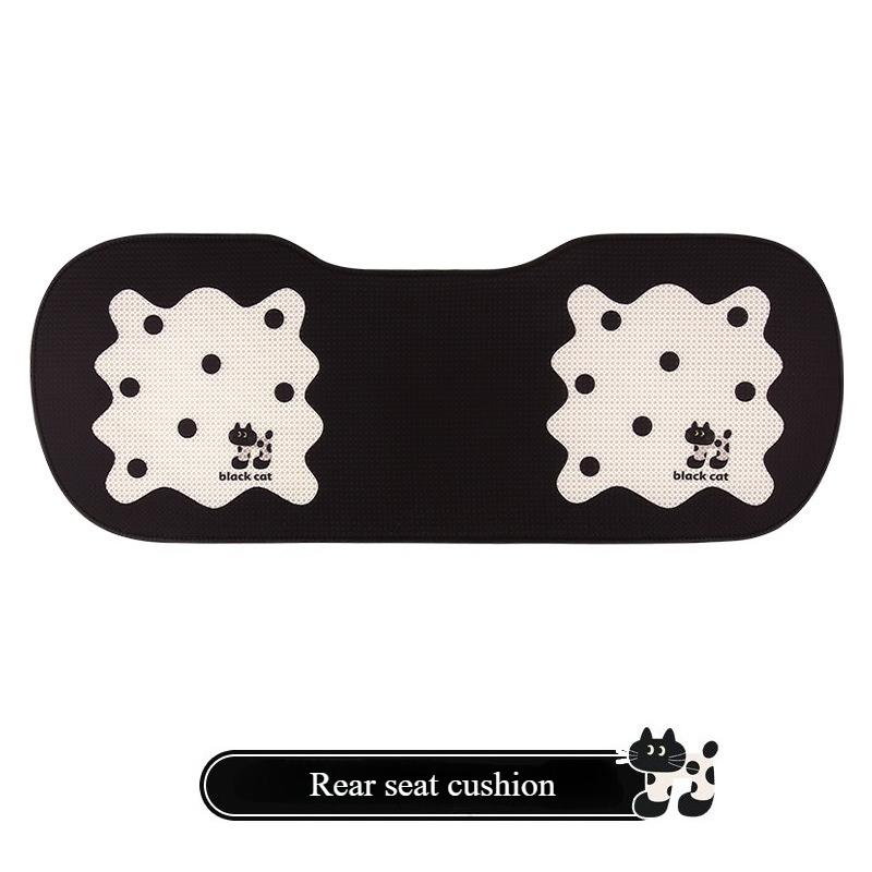 Cute Polka Dot Cat Four Seasons Universal Seat Cushion Covers Cartoon Breathable Comfortable Auto Seat Accessories