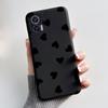 Чехол для Motorola Edge 30 Neo Милый Кролик с Сердечками Тонкий Мягкий Черный TPU Чехол для Moto Edge 30 Lite Fundas Edge30 Fusion Ultra Бампер