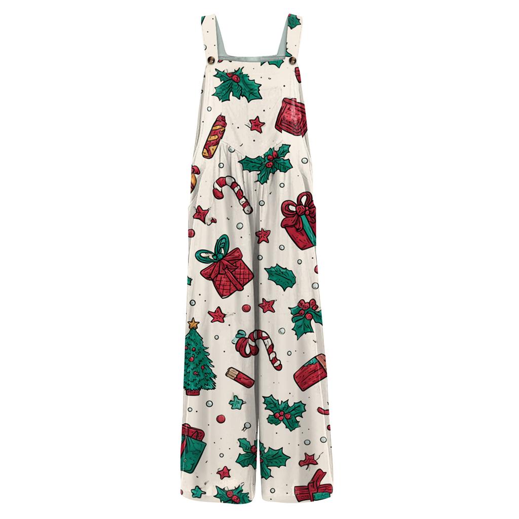 Women's Jumpsuit Printed Casual Loose Jumpsuit