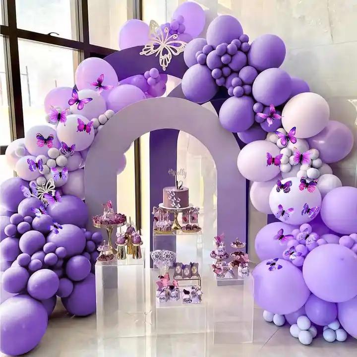 Wedding Birthday Baby Shower Gender Reveal Decorations Dusty Blue White Balloon Arch Garland Kit