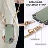 Aramid Fiber Pattern Leather Phone Case for iPhone 17 Air 16 15 Pro Max 16e 14 Plus 11 12 13 Chain Crossbody Lanyard Cover XL012