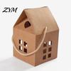 Gift Boxes for Party Favors 10PCS House Shape Cardboard Candy Boxes, Hollow Window Design Containers Small Events with Portable Rope, Decorative